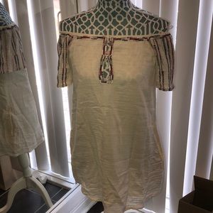 Cream Off the Shoulder Zara Dress